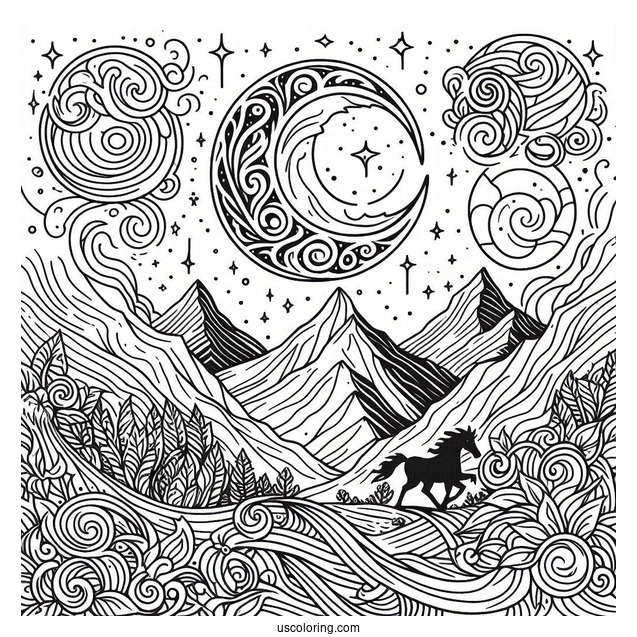 Sprunki Coloring Page Of Logo With Brud, Oren, Sky, Garnold, And Black