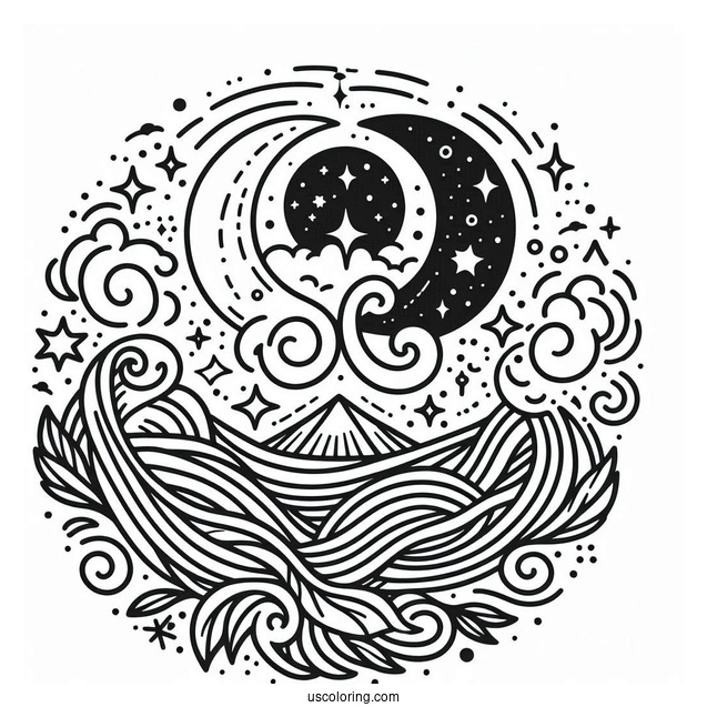 Sprunki Coloring Page Of Logo With Brud, Oren, Sky, Garnold, And Black