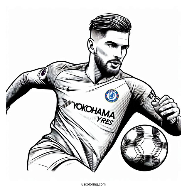 Premier League Soccer Player To Color