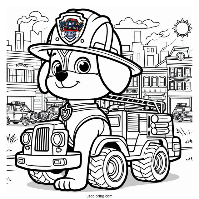 Paw Patrol Coloring Page