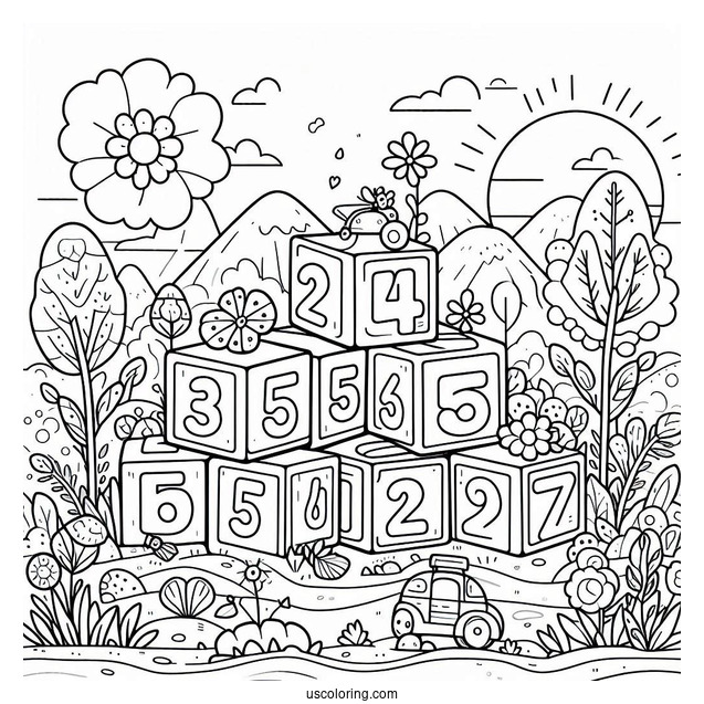 Numberblocks Coloring Page 17