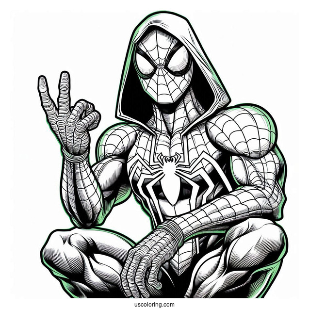 Green Goblin Spider-Man Coloring Page