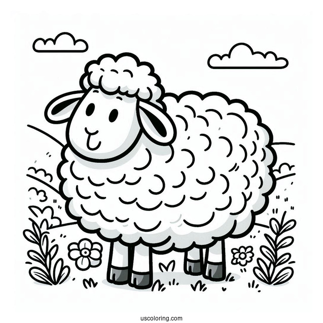 Shaun The Sheep Coloring Page