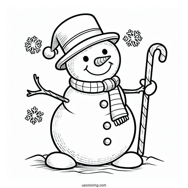 Frosty The Snowman Coloring Page