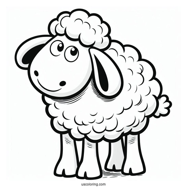 Shaun The Sheep Coloring Page