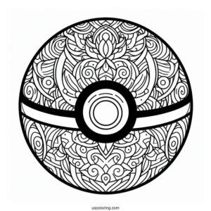 Intricate Pokeball Mandala