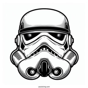 Stormtrooper Coloring Page Of Helmet