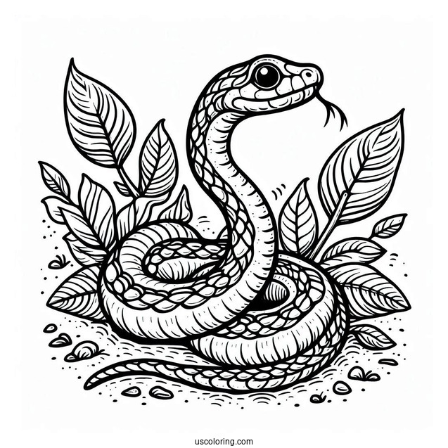 Mangrove Snake To Color