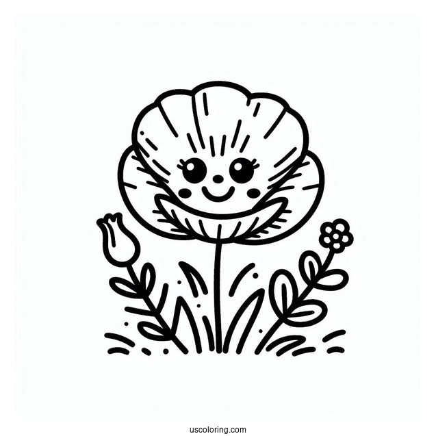 Poppy Playtime Coloring Page Of Easy Poppy For Kids