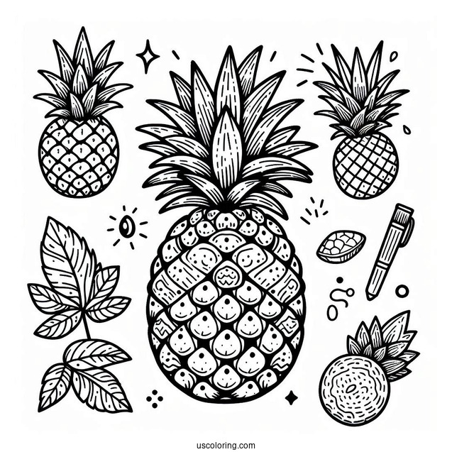 Tropical Themed Pineapple