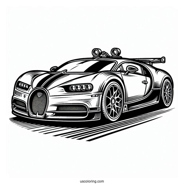 Bugatti Coloring Page Logo