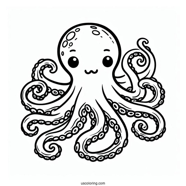 O Is For Octopus Coloring Page
