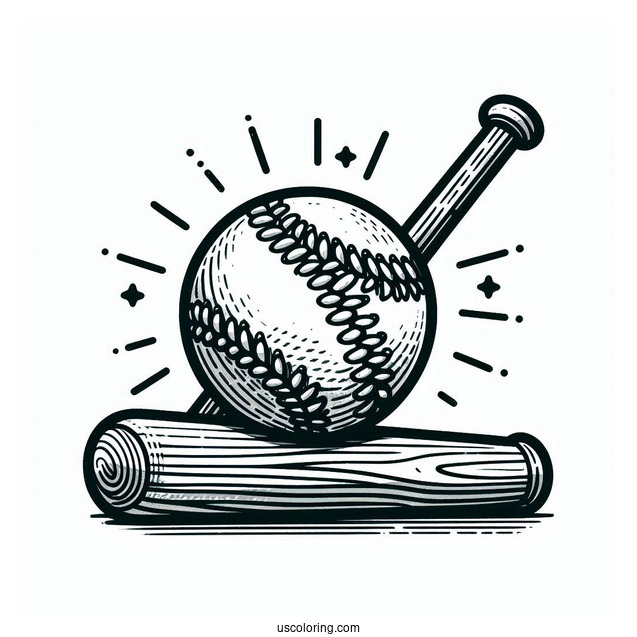 Baseball Coloring Page