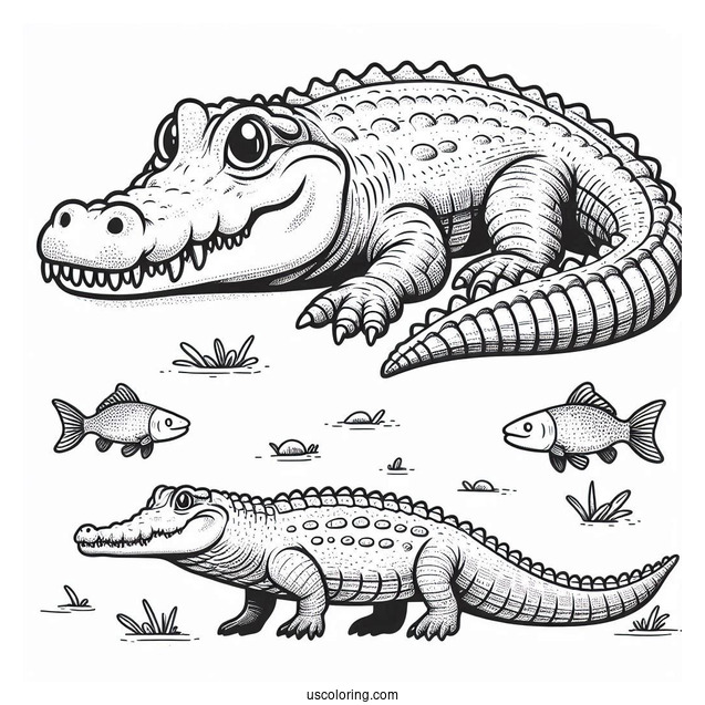 The Enormous Crocodile Coloring Page