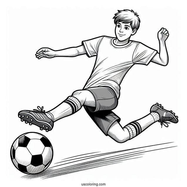 Soccer Player Doing Trick Shots