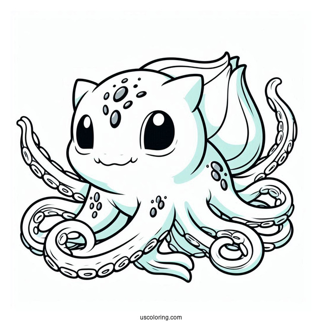 Bulbasaur Coloring Page Using Tentacles