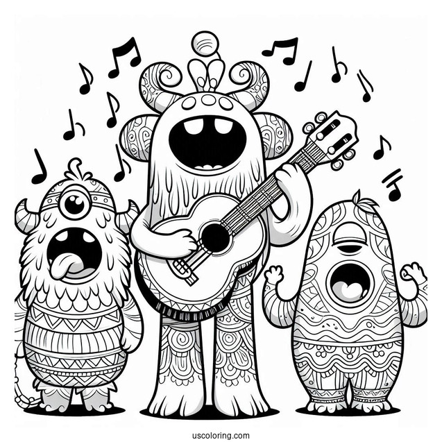 My Singing Monsters Coloring Page Of Singing Mammott