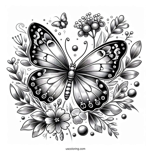 Realistic Butterfly In Nature