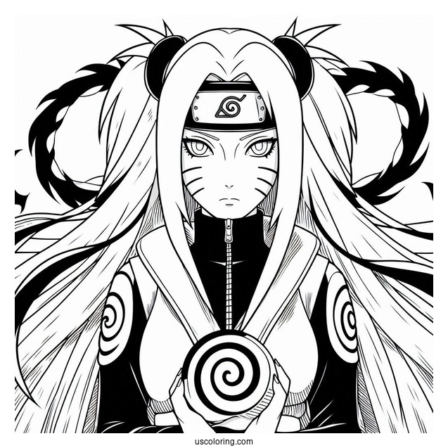 Seventh Hokage Naruto Coloring Page For Kids
