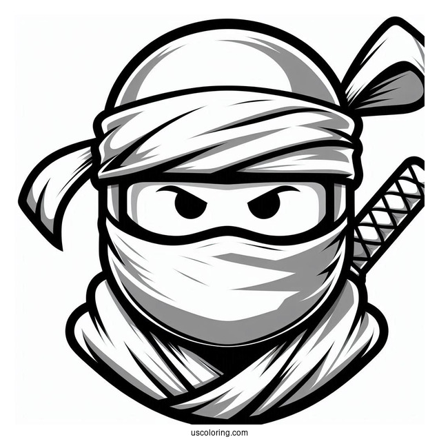 Roblox Ninja Skin Coloring Page