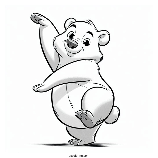 Baloo Bear Coloring Page From Jungle Book Dancing
