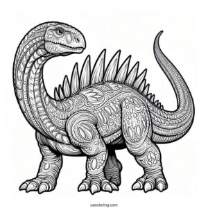 Majestic Dreadnoughtus Coloring Page