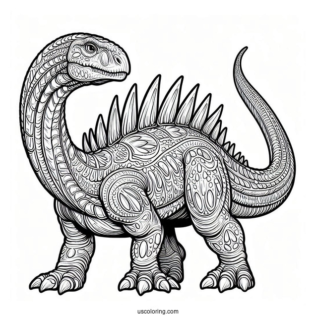 Majestic Dreadnoughtus Coloring Page