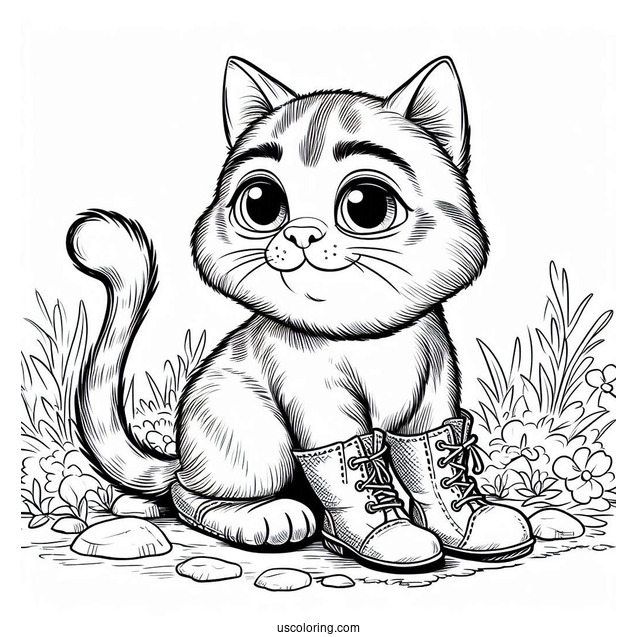 Puss In Boots Coloring Page