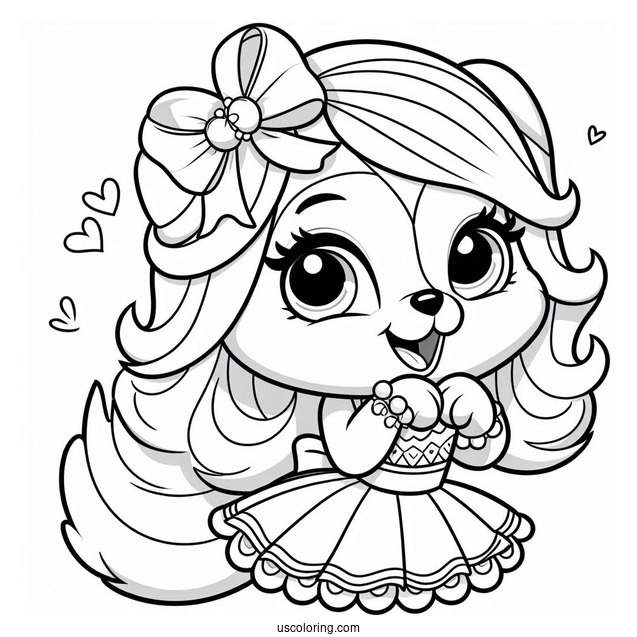 Sweetie From Princess of Barkingburg To Color