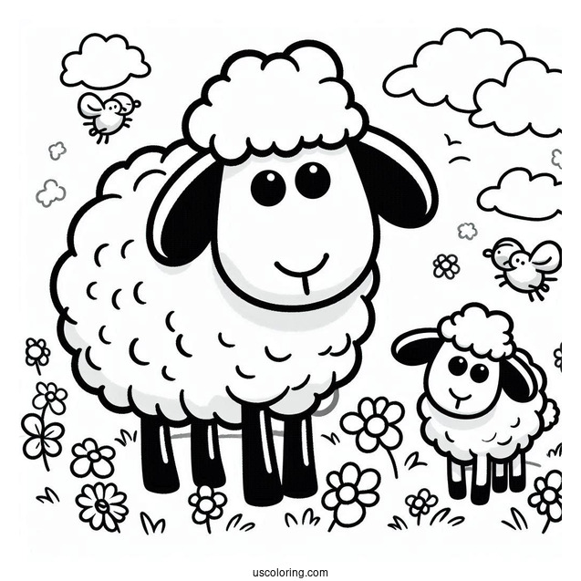 Shaun The Sheep Coloring Page