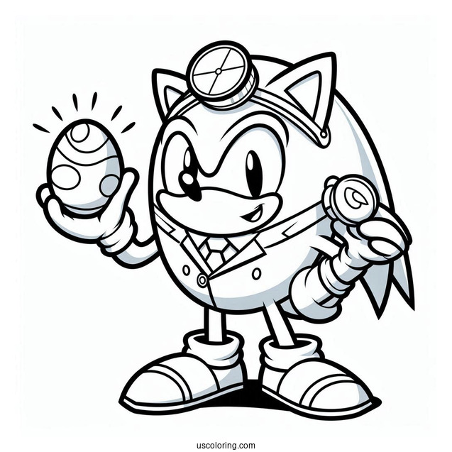 Doctor Eggman Coloring Page