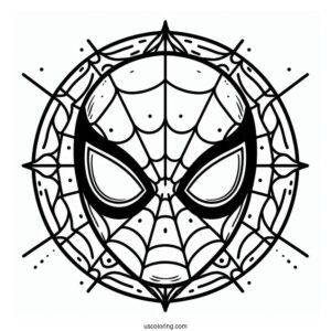 Simple Spider-Man Face To Color