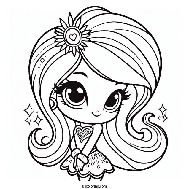 Shimmer And Shine Coloring Page Of Adorable Purisa