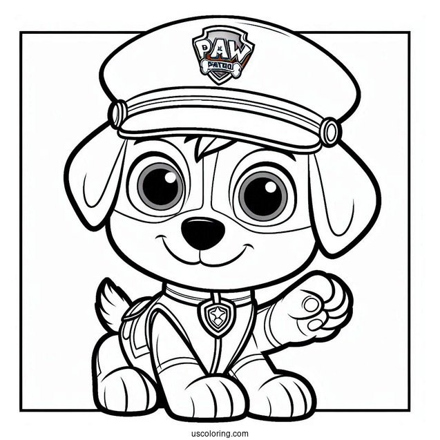 Coloring Sheet Of Ryder From Paw Patrol