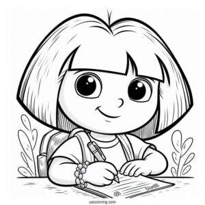 Dora Giving Note To Swiper