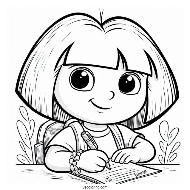 Dora Giving Note To Swiper