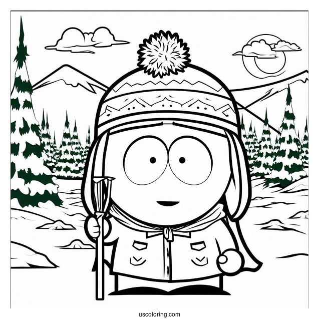 Simple Jimmy Valmer South Park Coloring Page