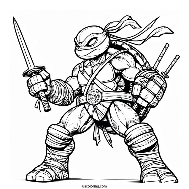 Ninja Turtles Coloring Page Of Simple Traximus
