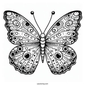 Butterfly With Spotted Wings