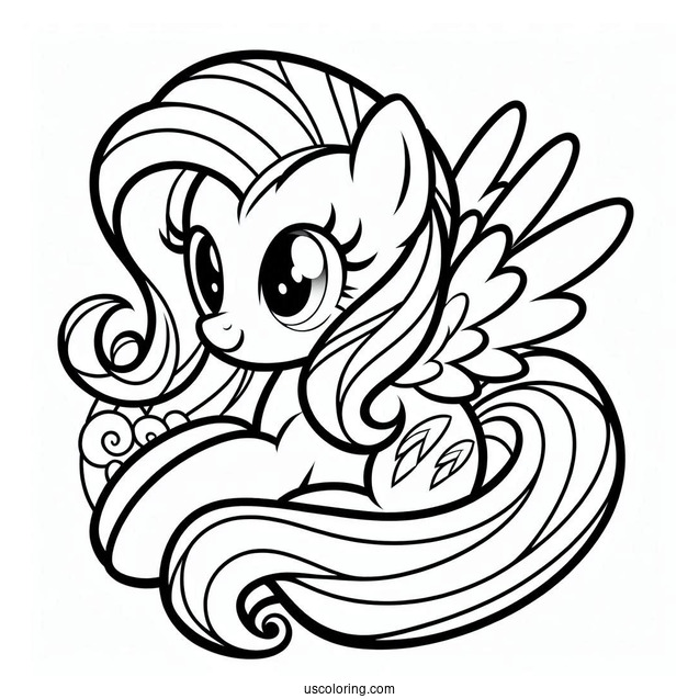 Easy Rainbow Dash With Pinkie Pie Coloring Page For Kids