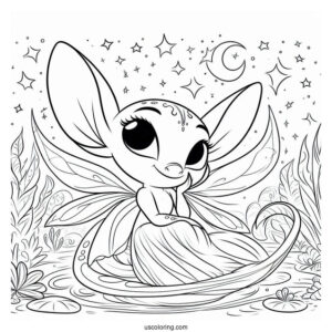 Simple Coloring Page Of Ray Firefly