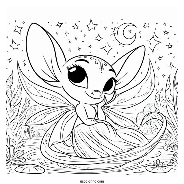 Simple Coloring Page Of Ray Firefly