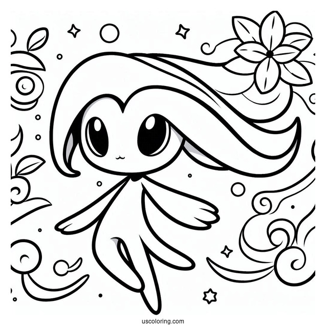 Simple Gardevoir Outline Coloring In For Kids