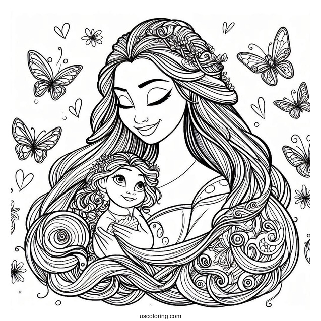 Mother Gothel Coloring Picture