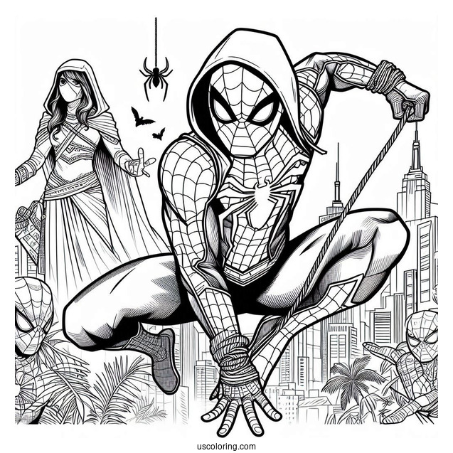 Easy Spider-Man Coloring For Kids