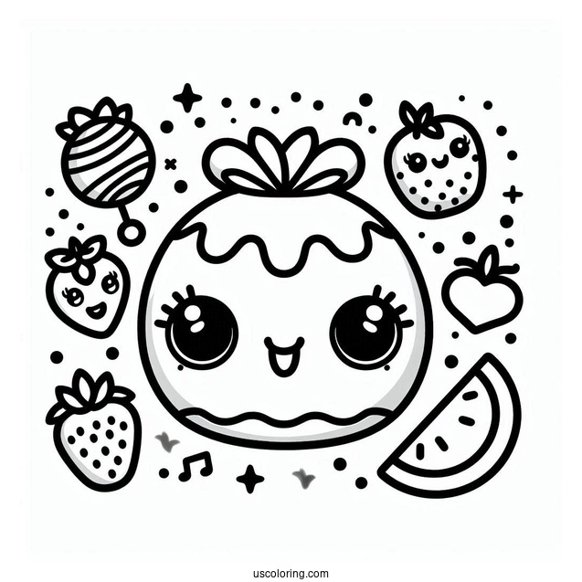 Simple Peppa-Mint Shopkins Coloring Sheet