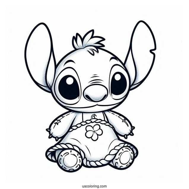 Scrump Rag Doll Coloring Page