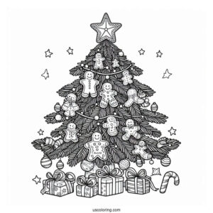 Christmas Tree With Gingerbread Men