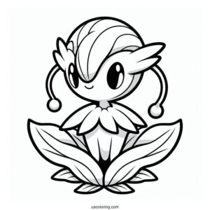 Simple Gardevoir Outline Coloring In For Kids