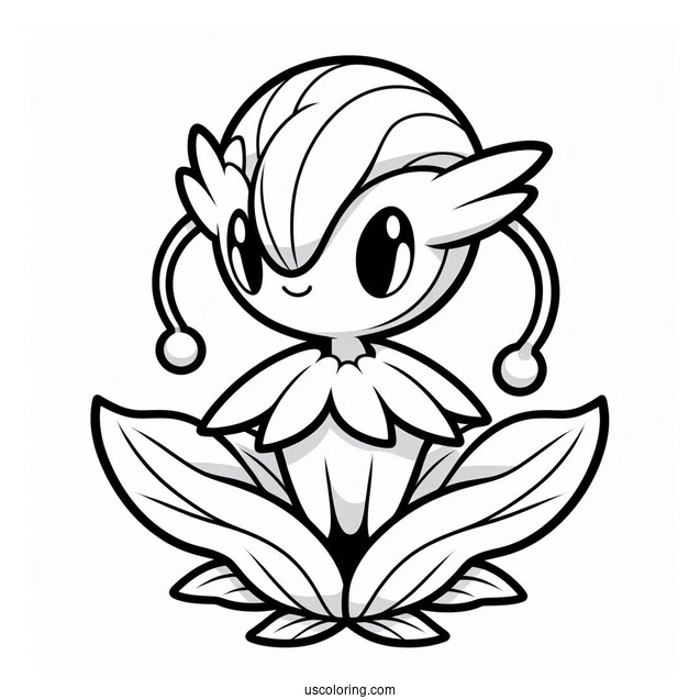 Simple Gardevoir Outline Coloring In For Kids